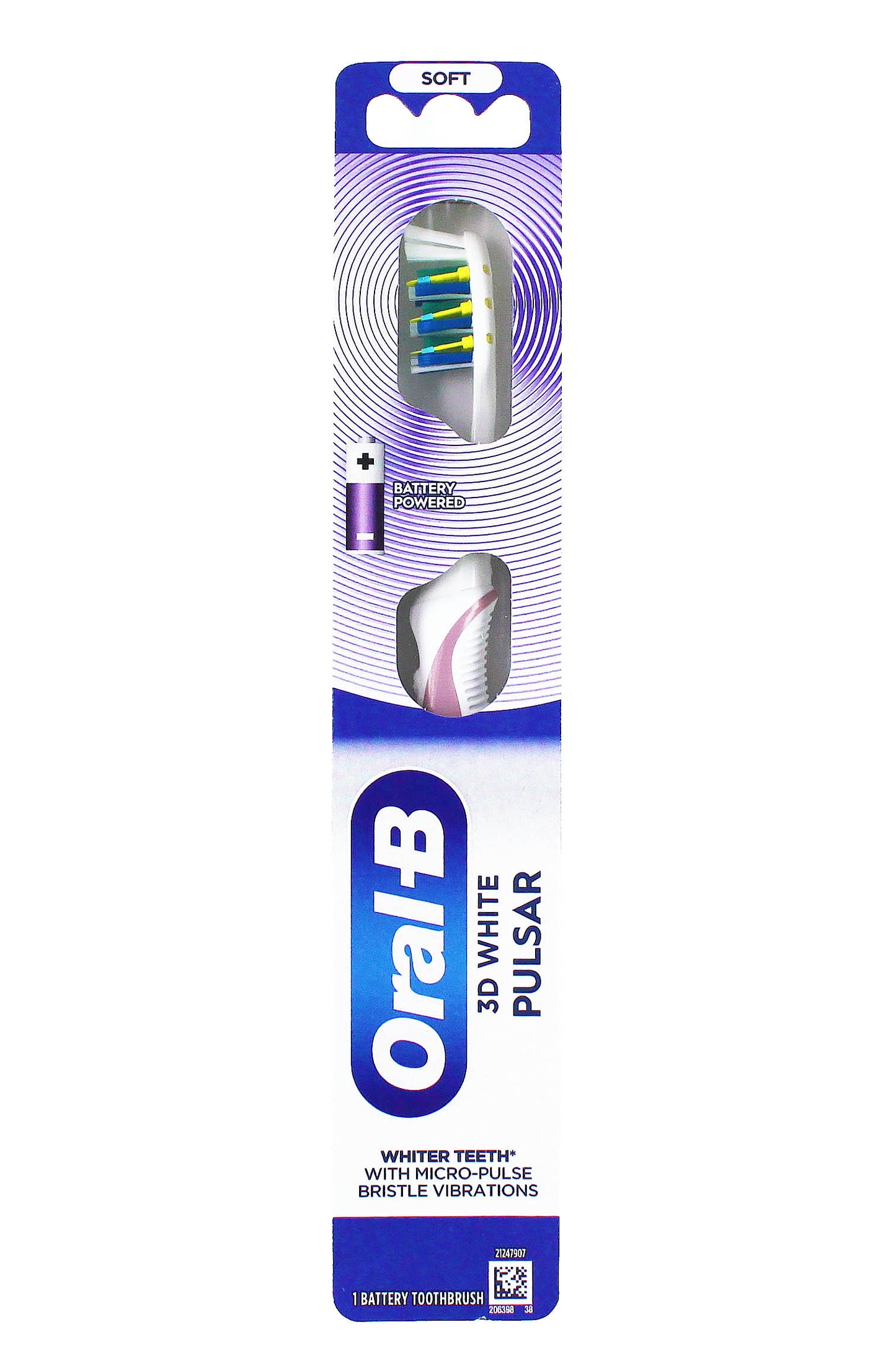 Oral B - فرشاة أسنان ثلاثية الأبعاد نبضية 12*6 ناعمة