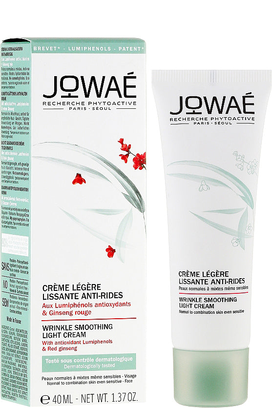 Jowae Wrinkle Smoothing Light Cream Deep Hydration & Anti-aging With Lumiphenols 40ml