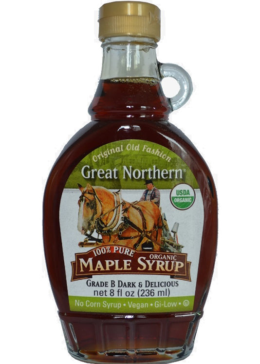 Great Northern Pure Maple Syrup Grade B 236ml, Natural Sweetener
