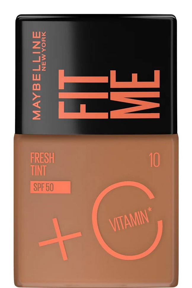 Maybelline Fit Me Foundation Fresh Tint Vitamin C Spf50 10 – Radiant Skin With Dark Spot Correction
