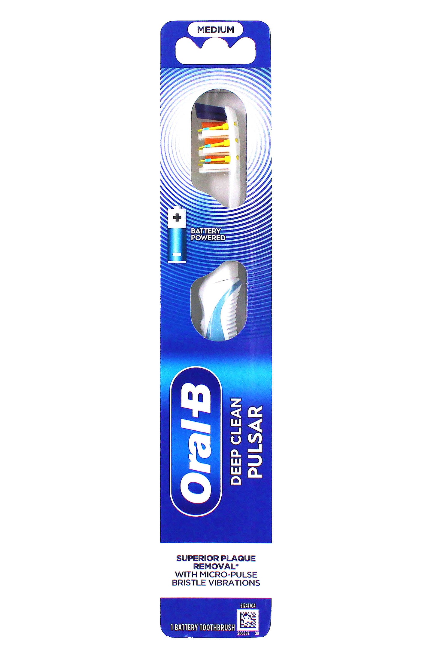 Oral B - فرشاة أسنان ديب كلين بالسر متوسطة 12*6