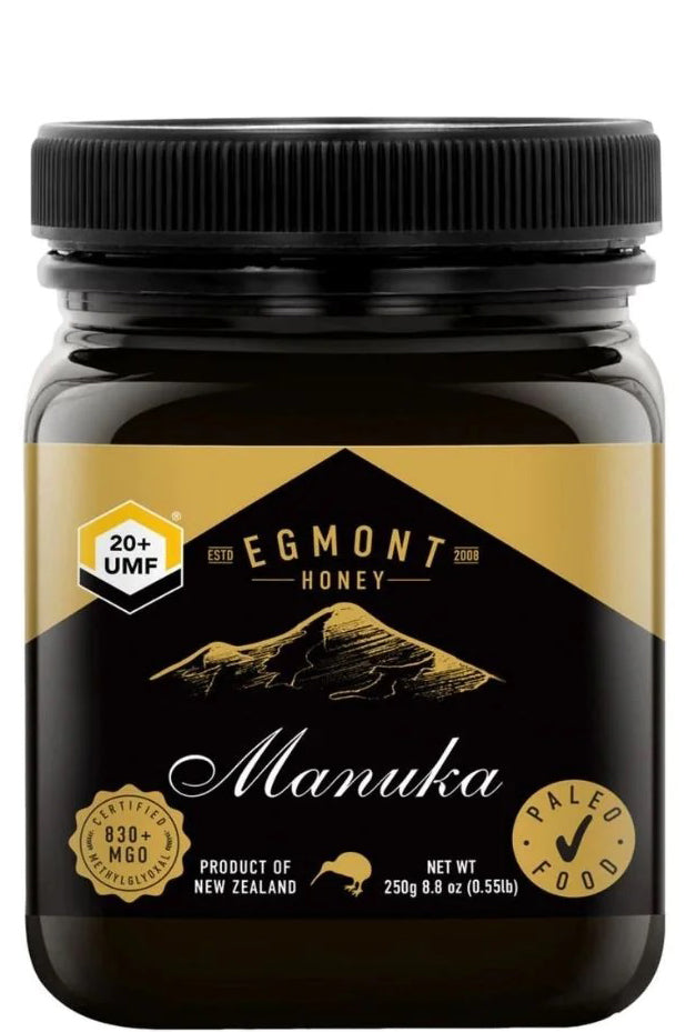 Egmont Honey Umf 20+ Mānuka Honey High-grade Antibacterial 250g Rich Dark Toffee Flavor