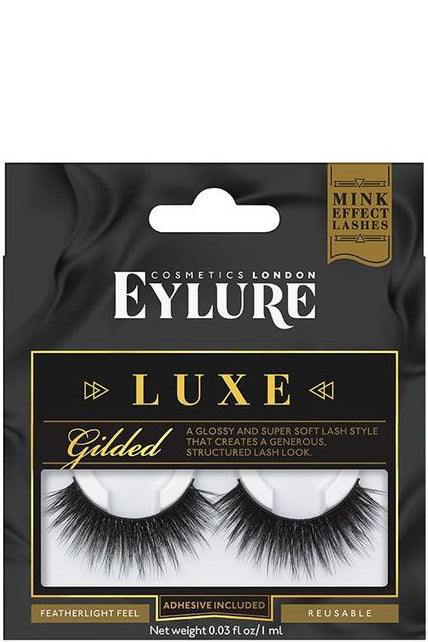 Eylure Luxe Lash Gilded - رموش لامعة ومنظمة بتأثير شعر المنك