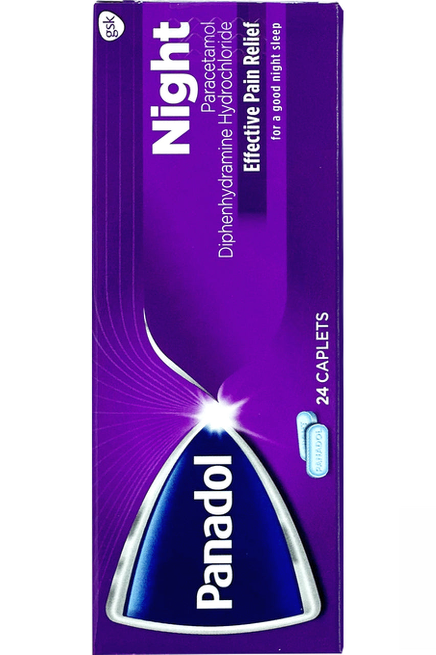 Panadol Night 500 Mg/25 Mg, 24 Caplets, Blister Pack