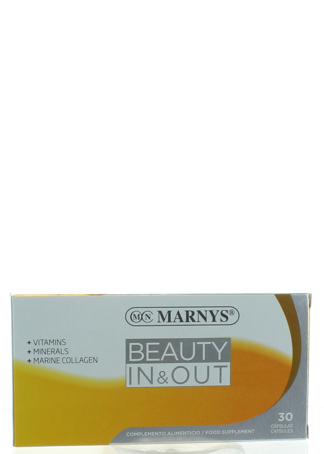 Marnys Beauty In & Out Capsules Radiant Skin & Strong Hair With Hyaluronic Acid & Collagen, 30 Capsules