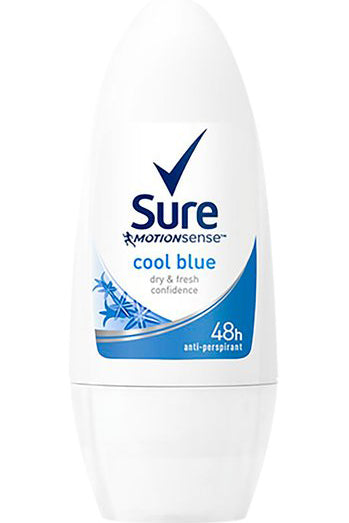 Sure Women Roll-on Deodorant 50ml - 48-hour Odour Protection With Cool Blue Fragrance