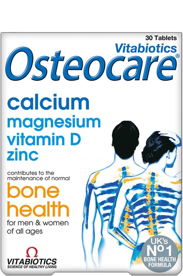 Vitabiotics Osteocare لدعم الكالسيوم وفيتامين د3 - 30 قرصًا