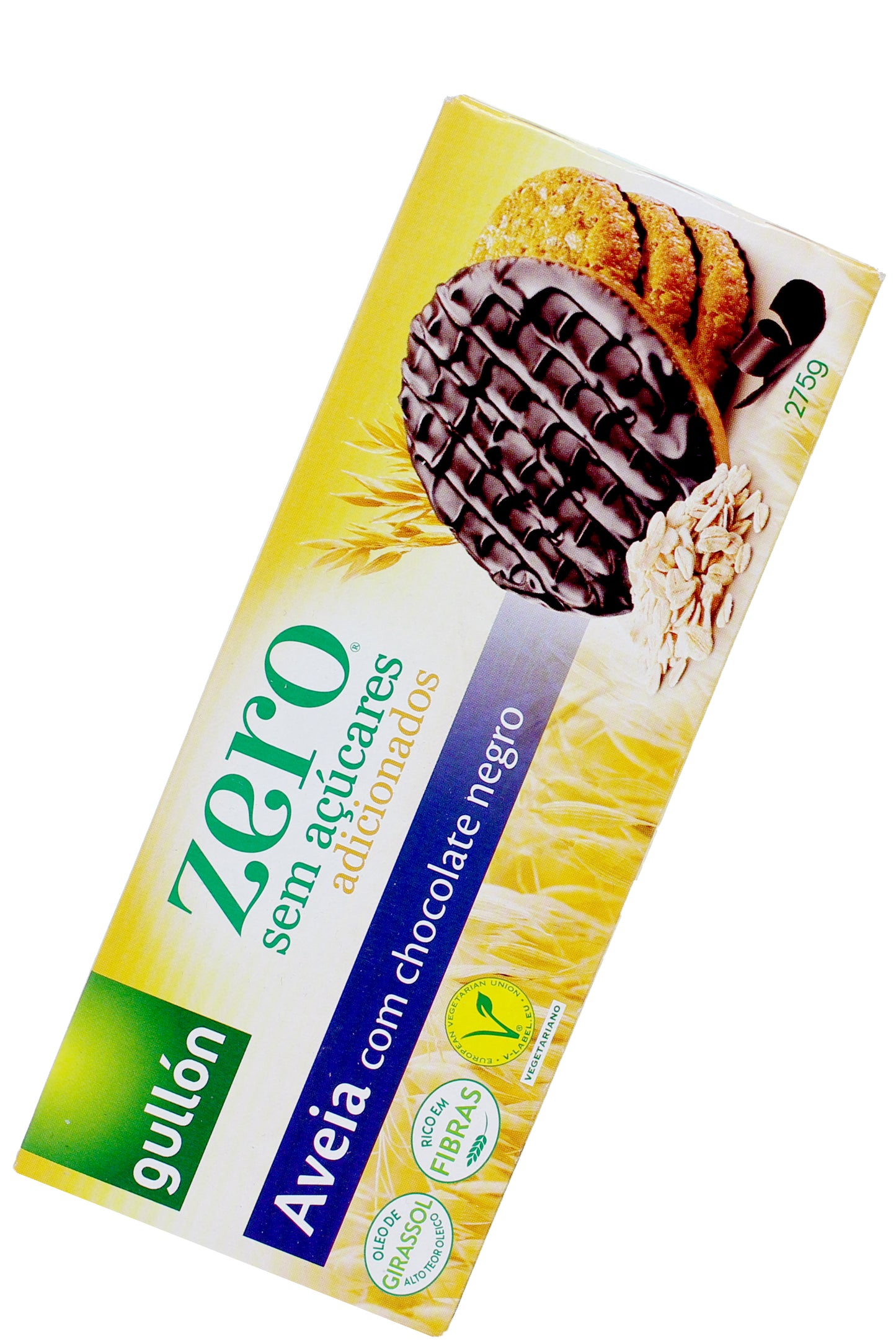 Gullon No Sugar Digestive Dark Chocolate Oaty Biscuits High Fiber Palm-free 275g