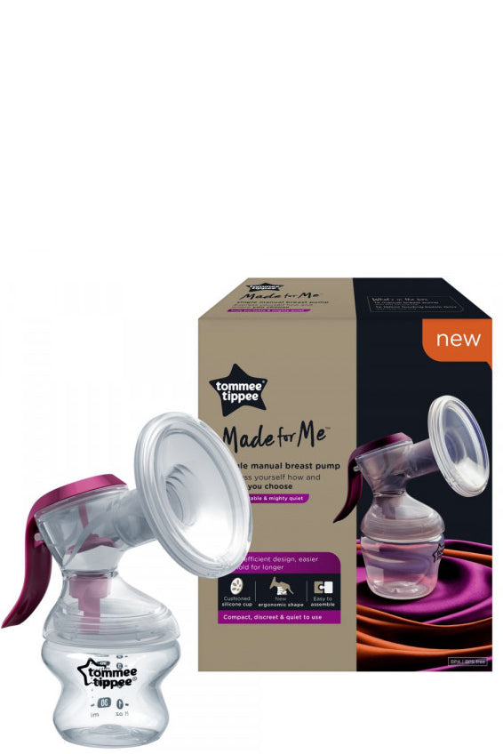 Tommee Tippee Manual Breast Pump Ergonomic Design With Massage Petals For Comfortable Milk Expression Lightweight Bpa-free