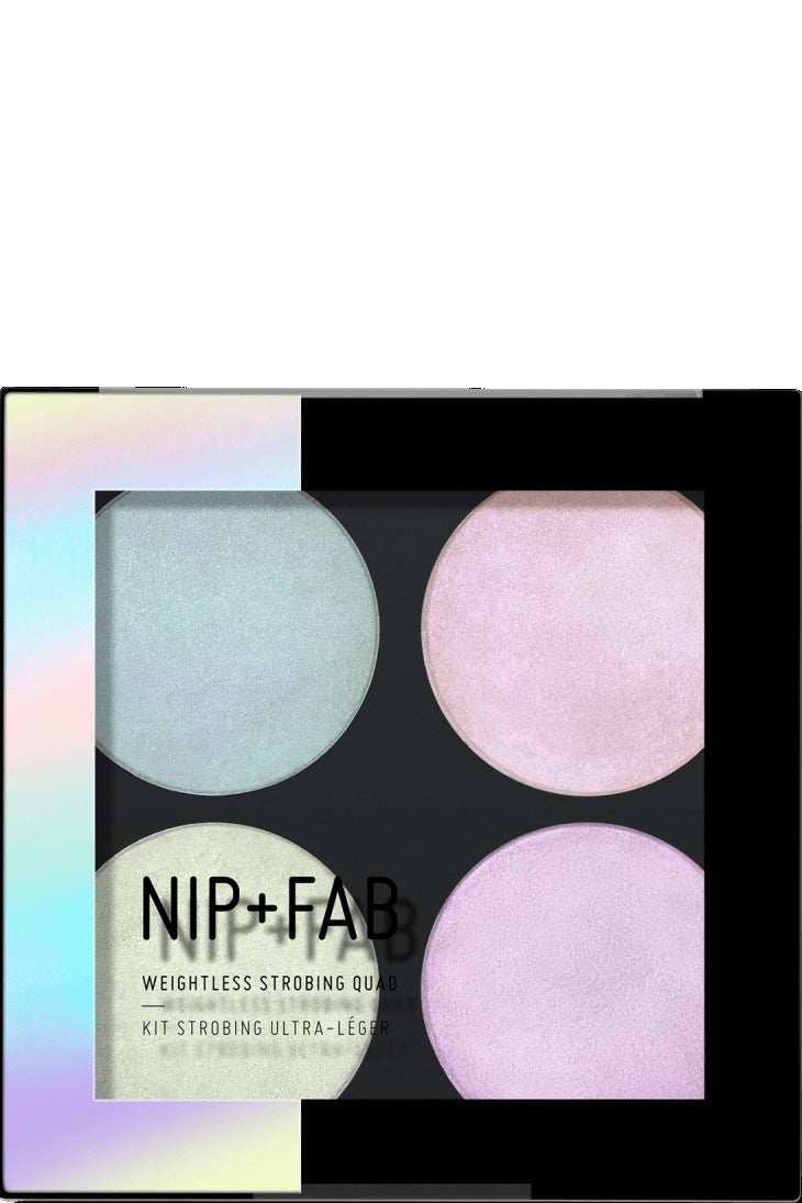 Nip Fab Weightless Strobing Quad إضاءة جيلي هايلايتر بلمعان قابل للزيادة يدوم طويلاً مناسب لجميع ألوان البشرة