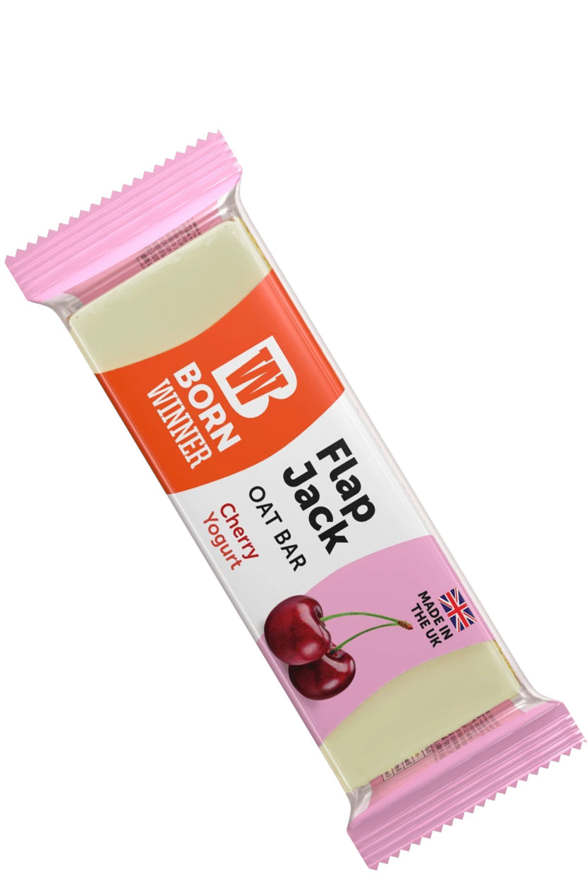 Born Winner Flapjack Oat Bars Cherry Yogurt Balanced Energy Snack With High-quality Oats 100g