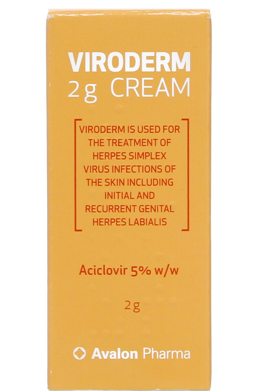 Viriderm 5% W/w, 2 G Cream, Tube