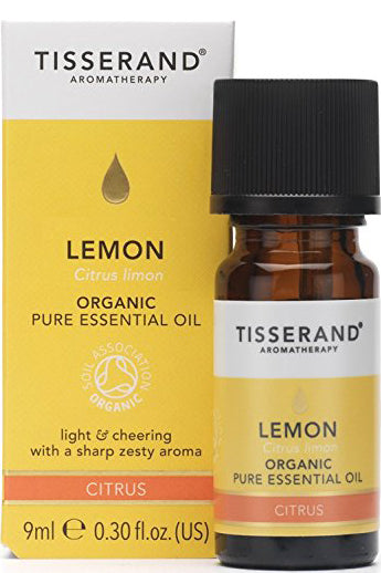 Tisserand Lemon Organic Essential Oil For Uplifting Aromatherapy 9ml