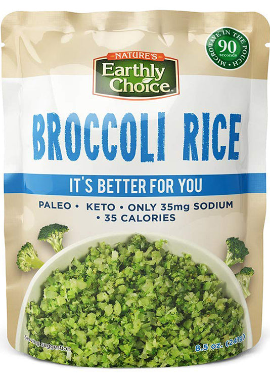 Nature's Earthly Choice Broccoli Rice 241g - Low-carb, Keto-friendly, Low-sodium