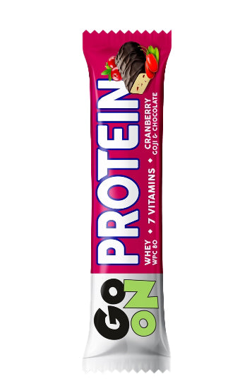Goon Go Protein Cranberry Chocolate Bar - High Protein, 7 Essential Vitamins, Energy Boost, 50g