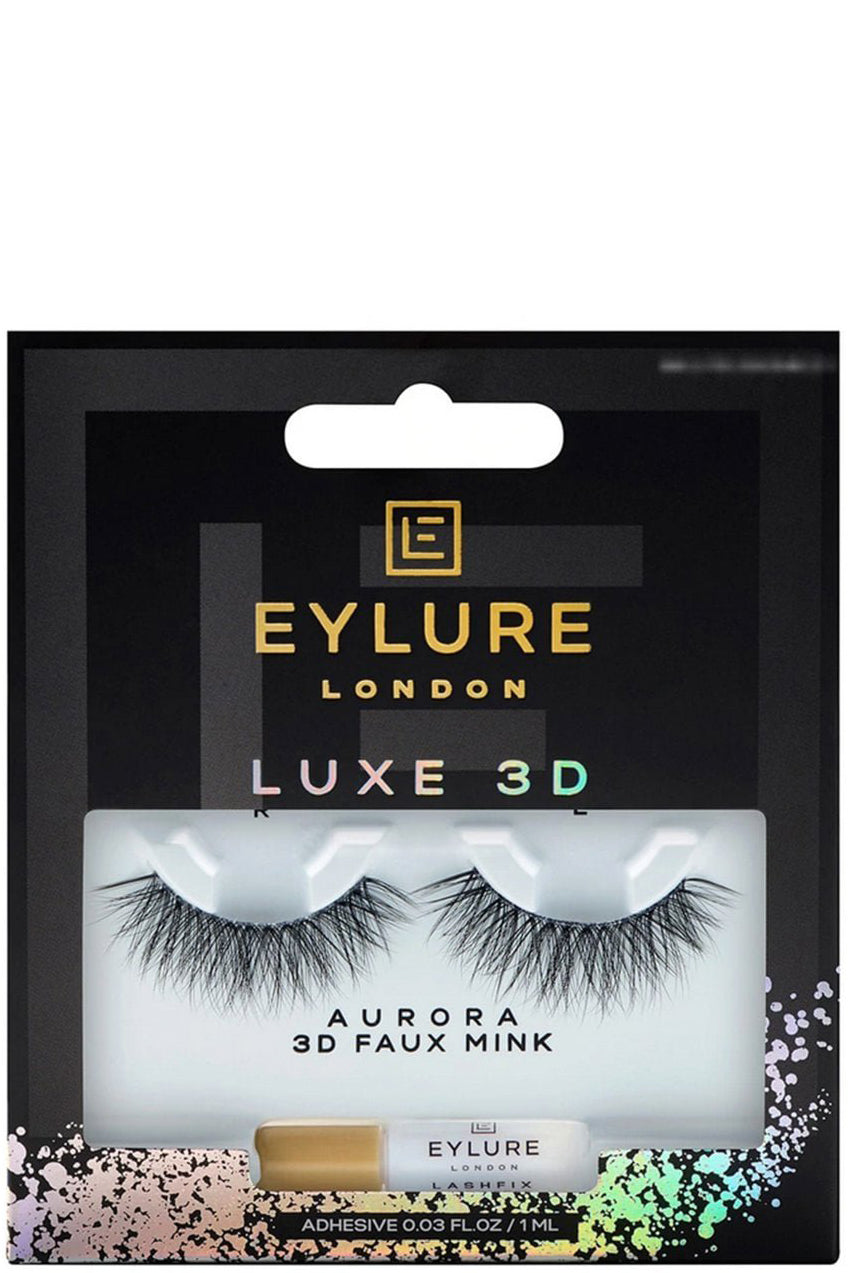 رموش Eylure Luxe ثلاثية الأبعاد Aurora - رموش صناعية خفيفة الوزن بتأثير المنك المتموج