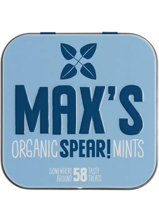 Max's Organic Spearmints 35g - Refreshing Spearmint Flavor, Vegan, Low-calorie