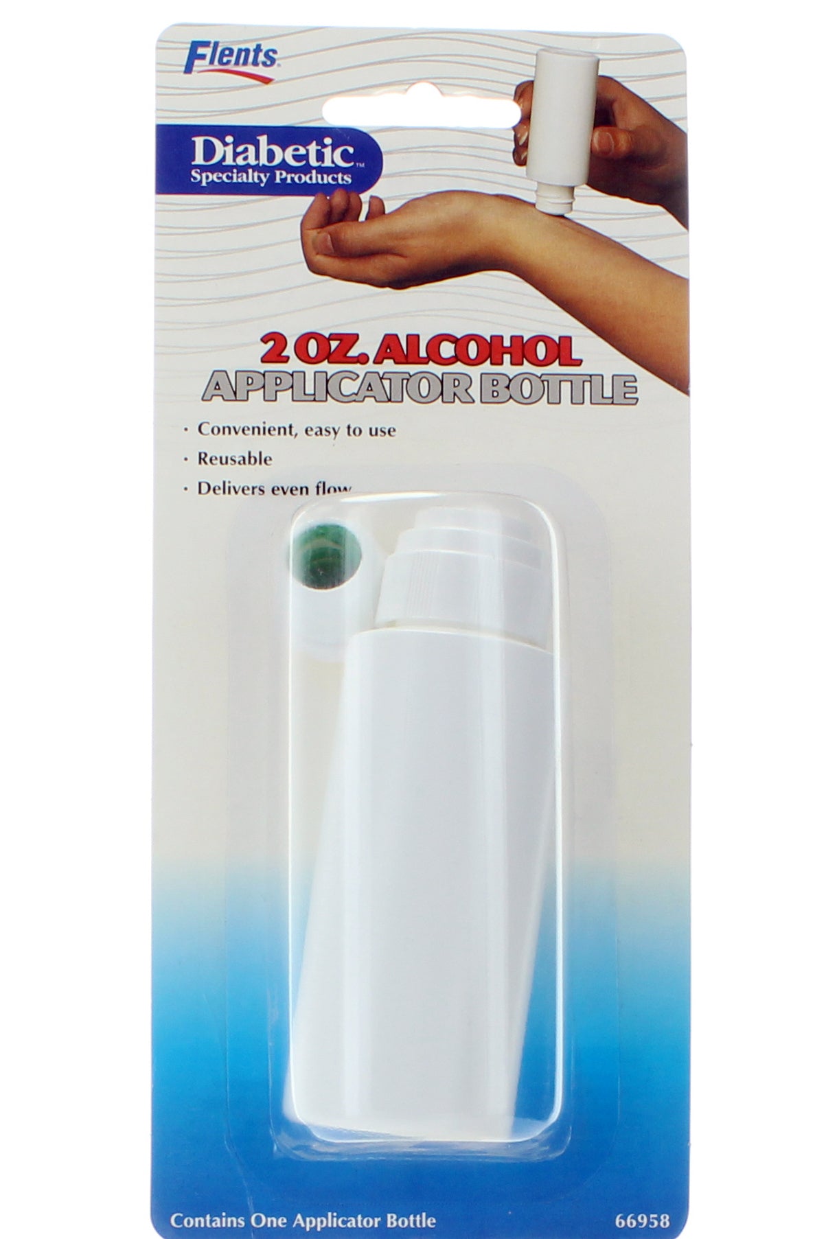 Flents Alcohol Applicator Bottle - Reusable Even Flow Dispenser For Precise Liquid Application - High-quality Plastic, Leak-proof Cap
