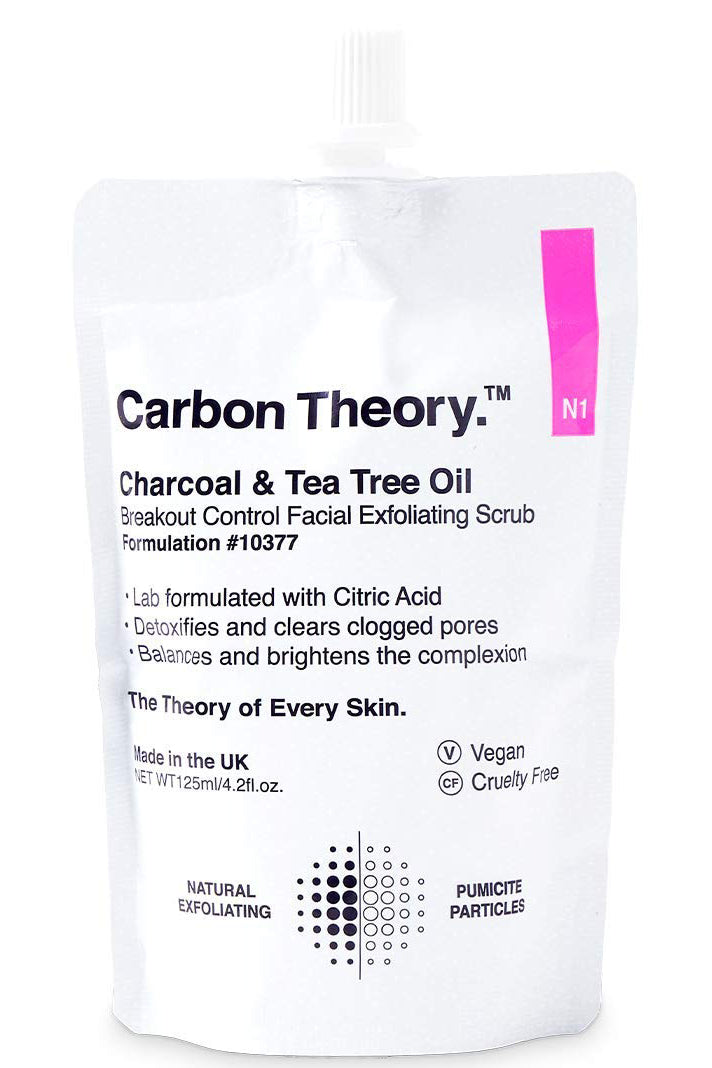 Carbon Theory Facial Exfoliating Scrub 125ml With Pumice Particles