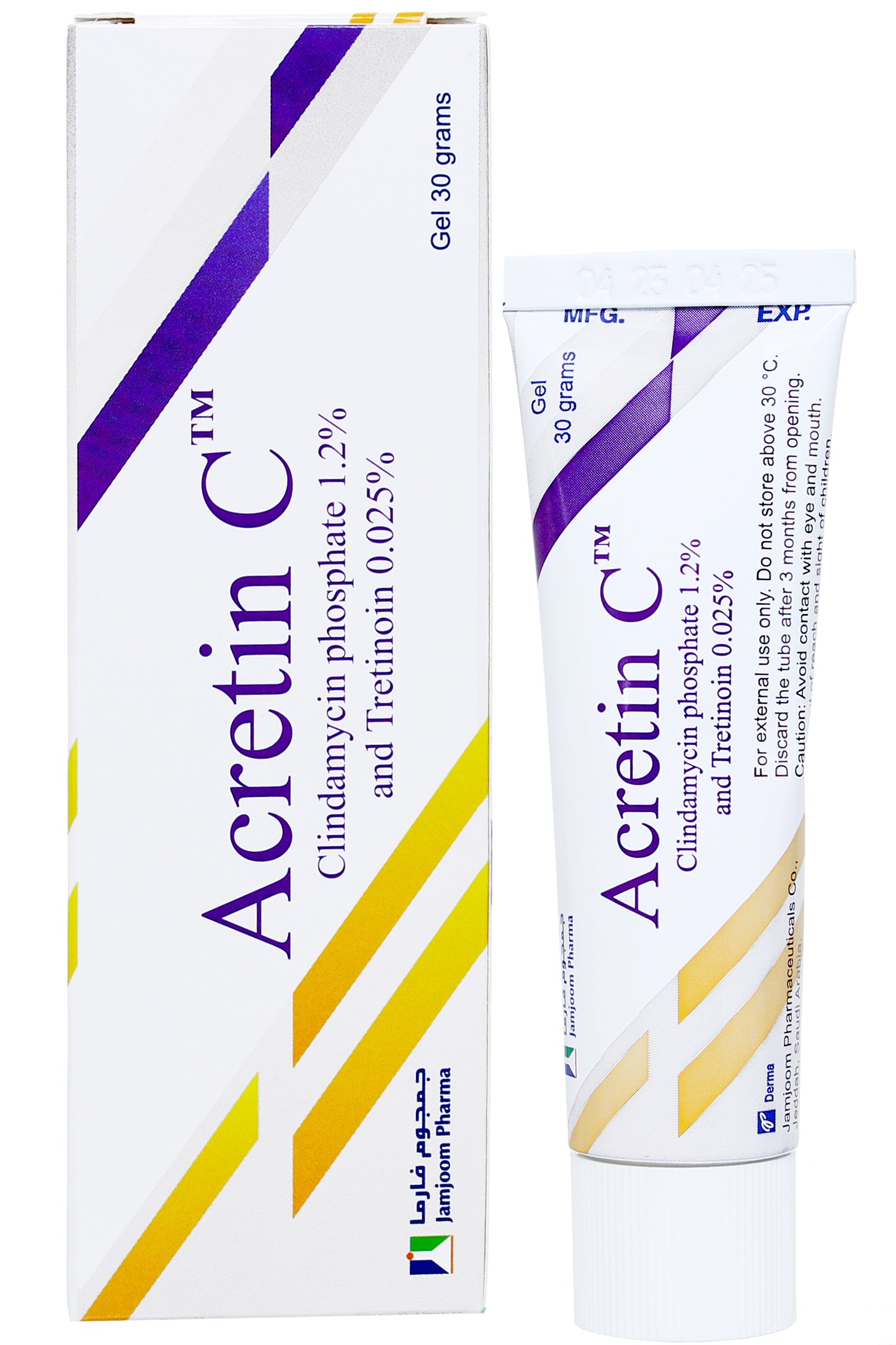 Acretin C 1.2%/0.025%, 30 G Gel, Tube