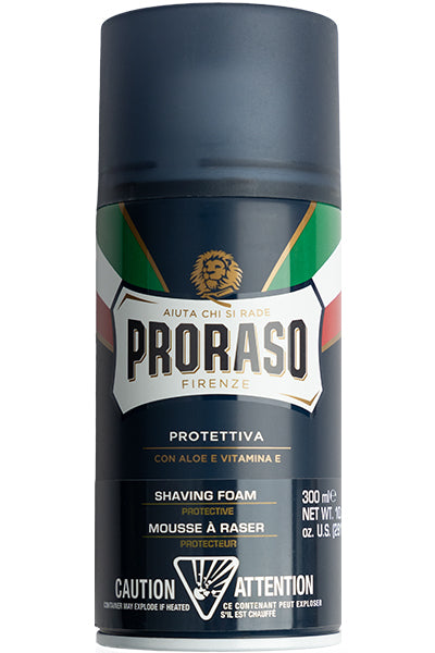 Proraso Shaving Foam Protective Hydrating Aloe Vera & Vitamin E 300ml - Soothing & Moisturizing Formula