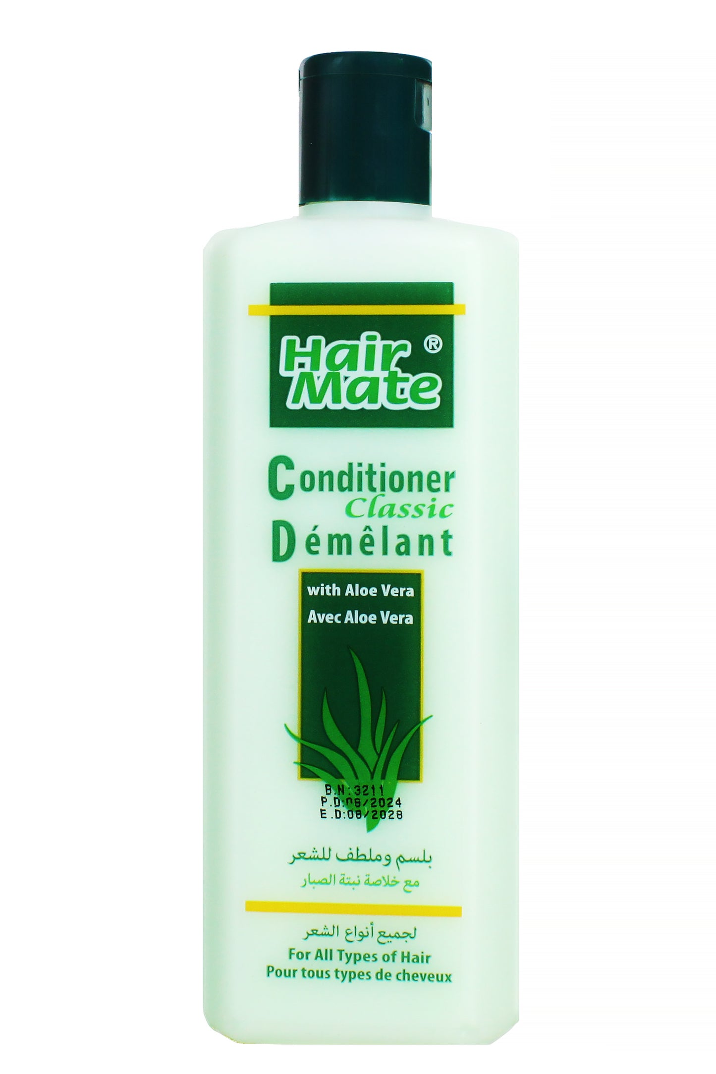 Htmsukhtian Hair Mate Conditioner Aloe Vera Hydrating & Nourishing Formula 400ml For All Hair Types