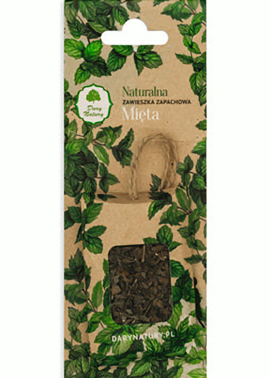 Dary Natury Natural Fragrance Hanger- Mint - Cooling Scent, Calming With Mint Leaves And Essential Oil