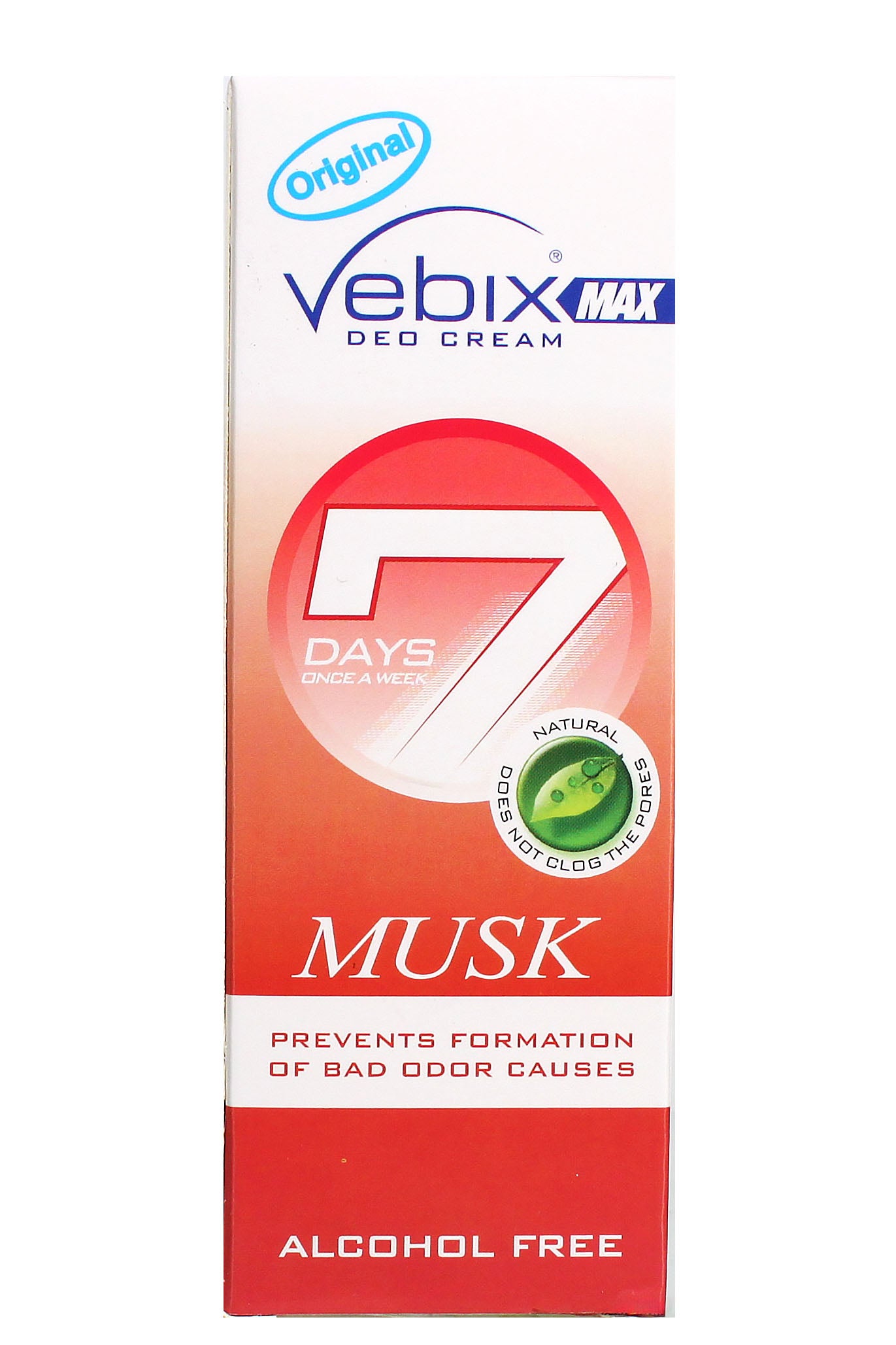 Vebix Max Deo Cream Long-lasting Odor Protection With Natural Ingredients 25ml