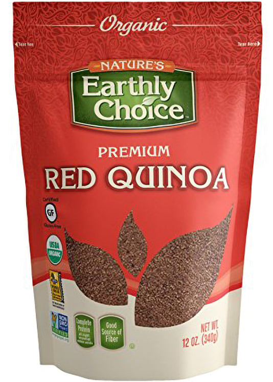 Nature's Earthly Choice Organic Red Quinoa 340g - Rich In Essential Amino Acids And Fiber