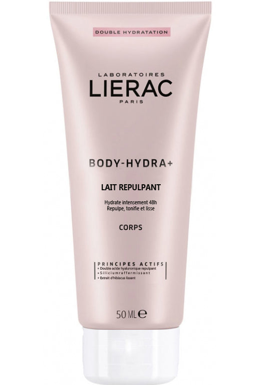 Lierac Body Hydra+ Replumping Body Milk 50ml - Deep Hydration & Skin Firming