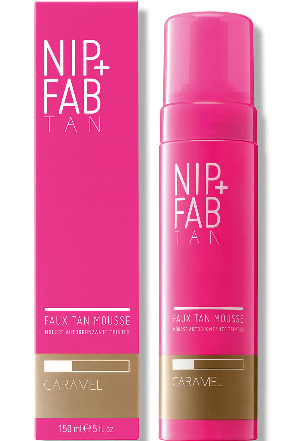 Nip Fab Faux Tan Core Mousse تان خفيف خالٍ من الخطوط مع حمض الجليكوليك 200 مل كراميل
