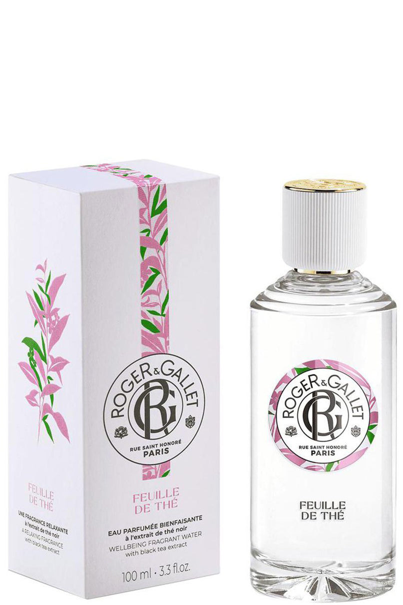 ماء عطري Roger & Gallet Feuille De Thé برائحة الشاي الأسود والليمون المنعشة 100 مل