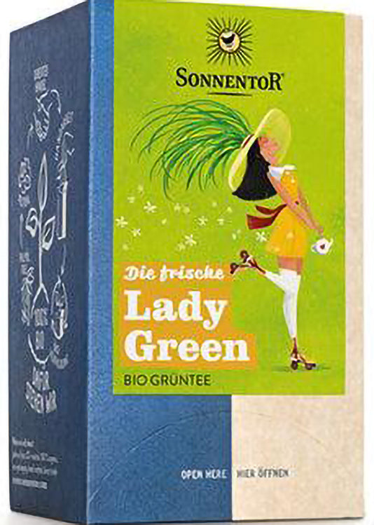 Sonnentor Fresh Lady Green Tea With Lemongrass 18 Bags