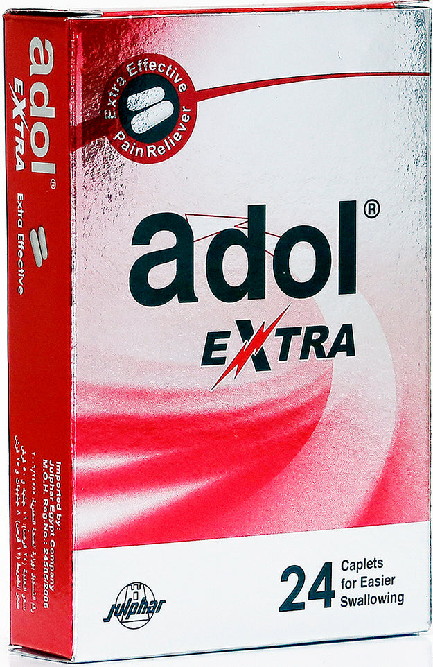 Adol Extra 500 Mg/65 Mg, 24 Caplets, Blister Pack