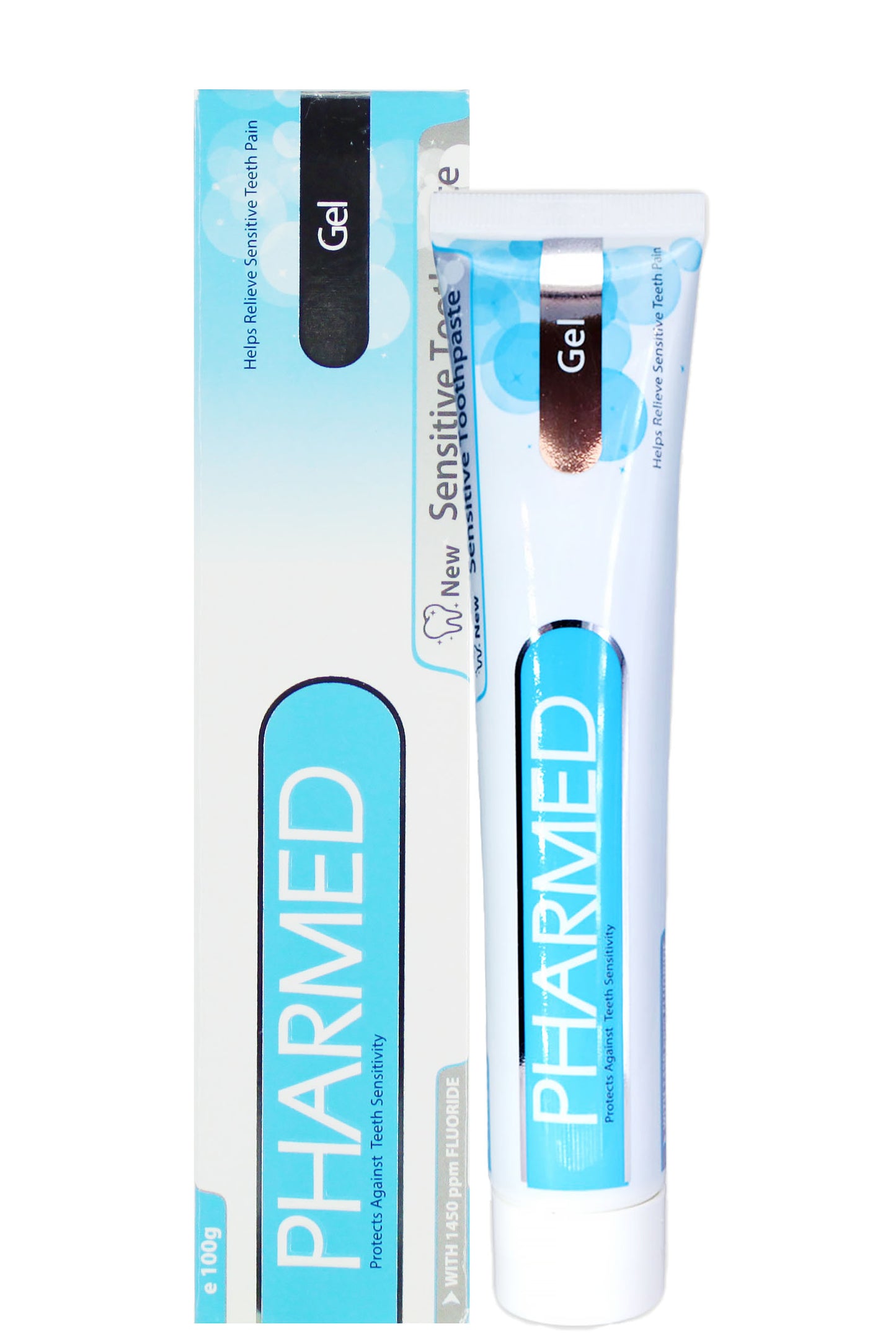 Pharmed Sensitive Toothpaste Gel Sensitive Teeth Relief & Protection With 1450 Ppm Fluoride 100g