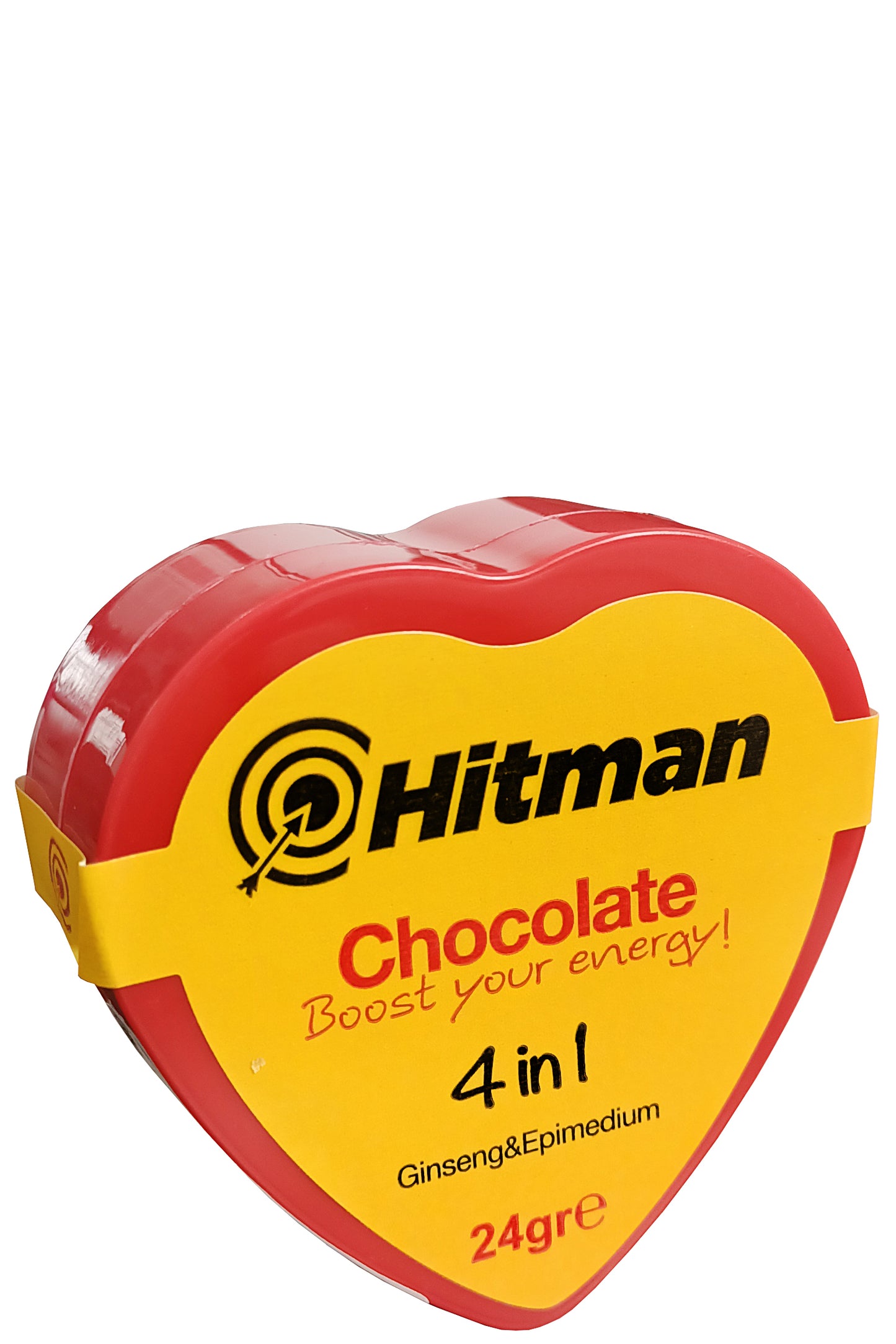 Hitman Chocolate Boost Energy Bar Increased Energy & Focus With Ginseng & Epimedium 24g Dark Chocolate