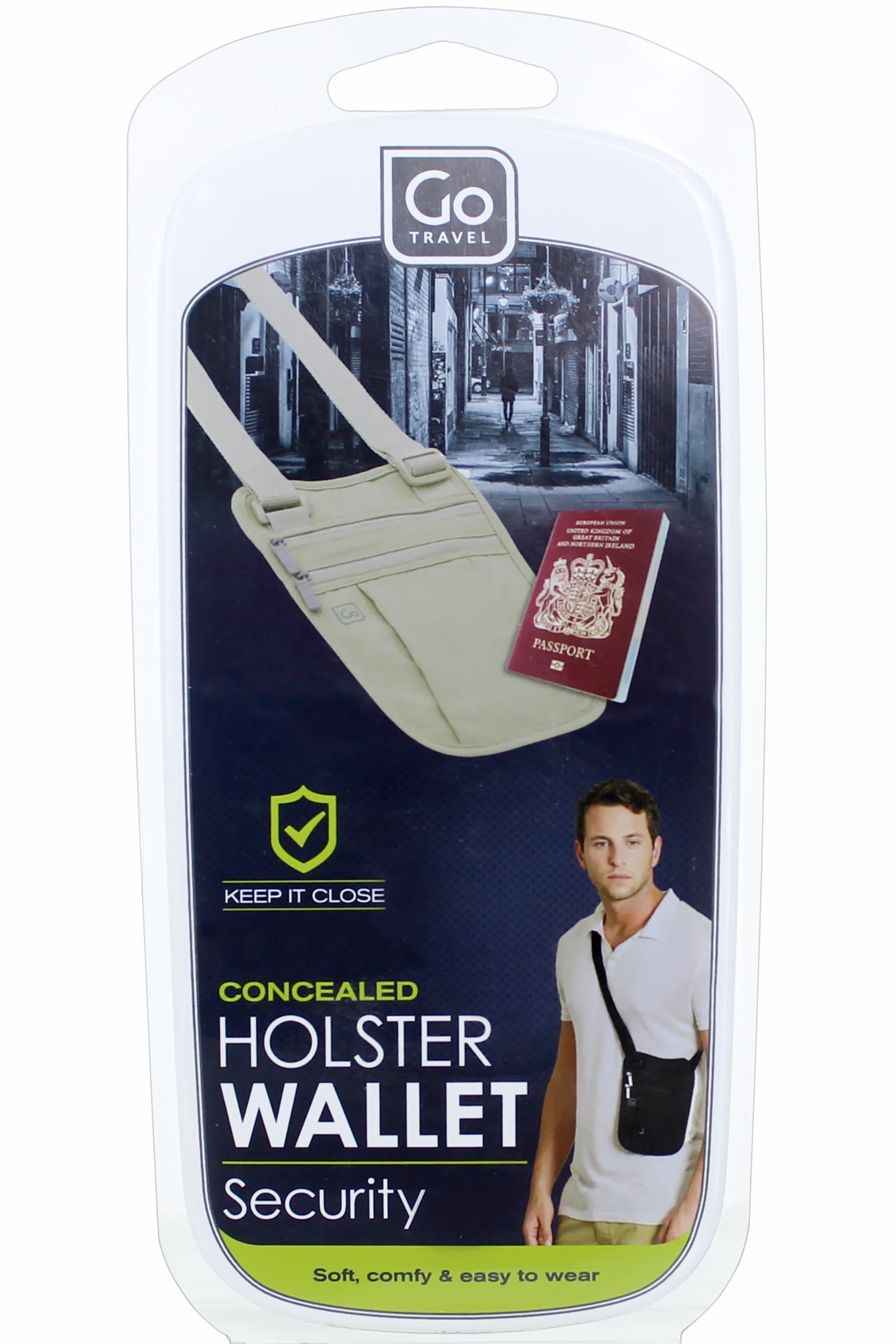 Go Travel Hidden Holster Shoulder Wallet خفيف الوزن مسامي آمن بتصميم صغير الحجم