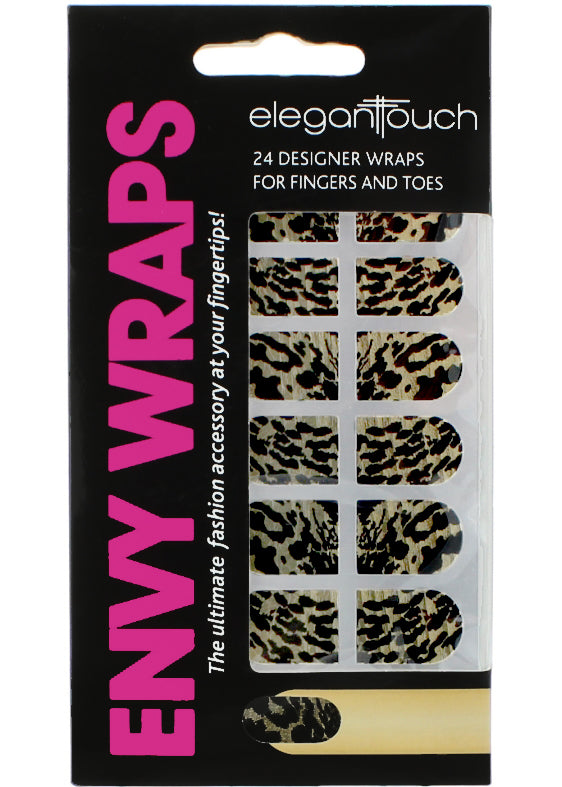 Elegant Touch Nails Envy Wraps - تصميم ذهبي (18 غلاف)