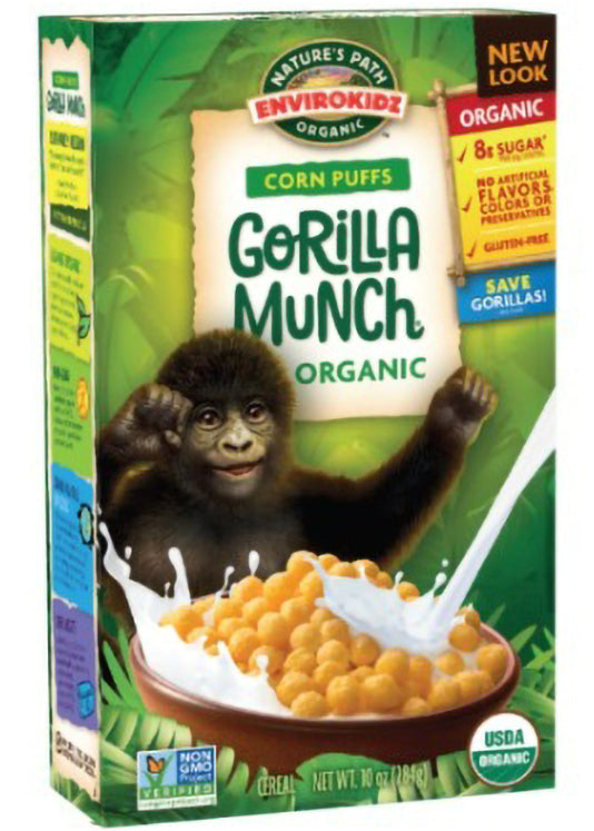 Nature's Path Gorilla Munch Gluten-free Cornmeal Spheres 284g, Crunchy & Healthy