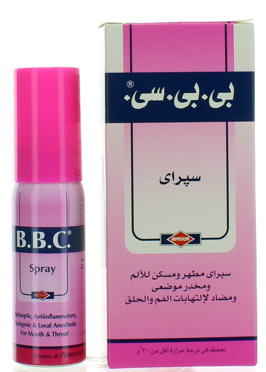بي.بي.سي 1.5 غم/0.15 غم/0.0413 غم، بخاخ فموي مخاطي 25 مل، علبة