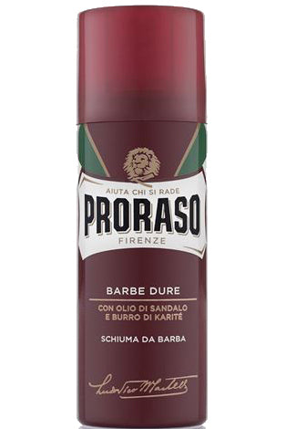Proraso Shaving Foam Coarse Beards Rich Lather Sandalwood & Shea Butter 50ml