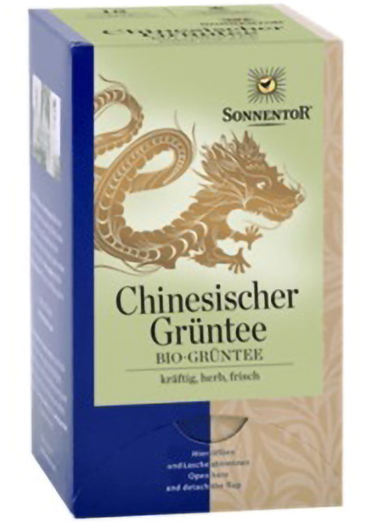Sonnentor Chinese Green Tea 18 Bags, Organic, Chun Mee Variety