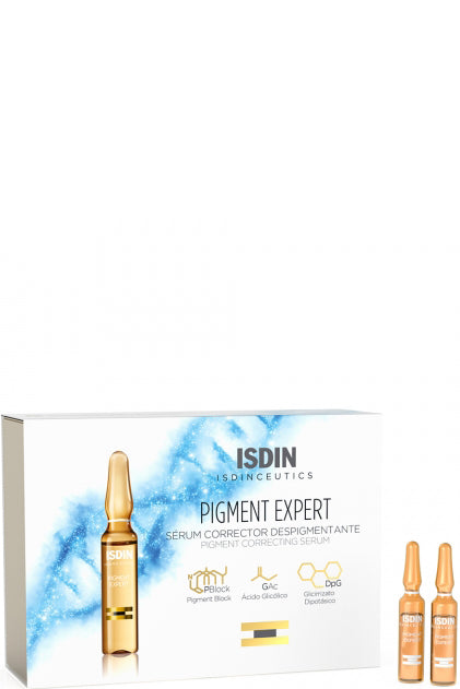 Isdin Ceutics Pigment Expert سيروم تفتيح البشرة بالنياسيناميد وفيتامين سي - 30x2 مل لتوحيد لون البشرة والحماية من التشيخ الضوئي
