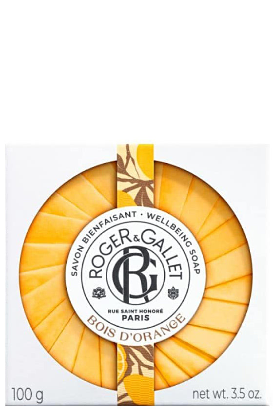 صابون مرطب Roger And Gallet Bois D'orange بزهر البرتقال والبطم - 100 جرام، تجربة تنظيف فاخرة
