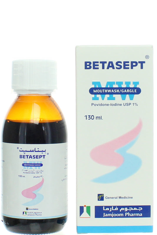 Betasept 1% W/v, 130 Ml Gargle/mouthwash, Bottle