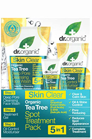 Dr Organic Skin Clear 5 في 1 لعلاج البثور وتقشير وتهدئة البشرة