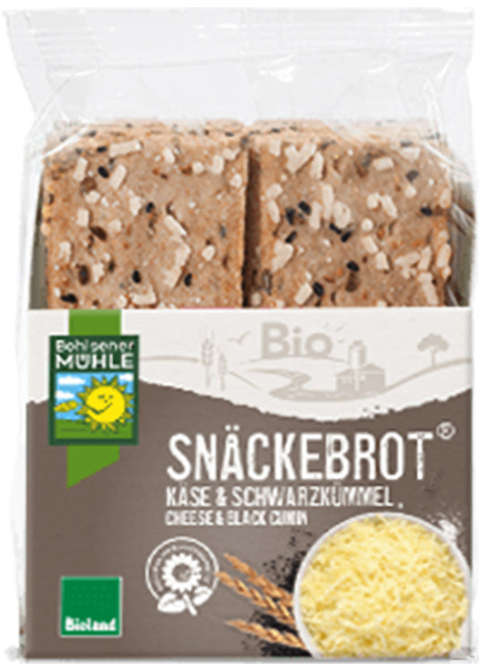 Bohlsener Mühle Cheese & Black Cumin Thin Crisp Bread - 200g