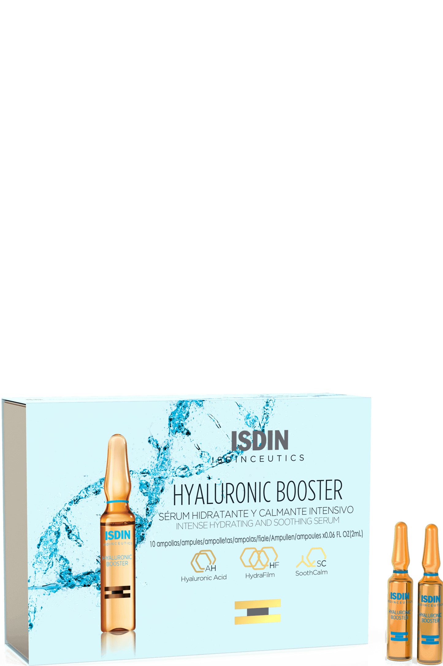 Isdin Hyaluronic Booster سيروم ترطيب عميق بحمض الهيالورونيك المزدوج 10×2 مل لبشرة متألقة