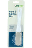 Careway Corn & Callous File High-quality Stainless Steel, Ergonomic Handle For Hard Skin Removal