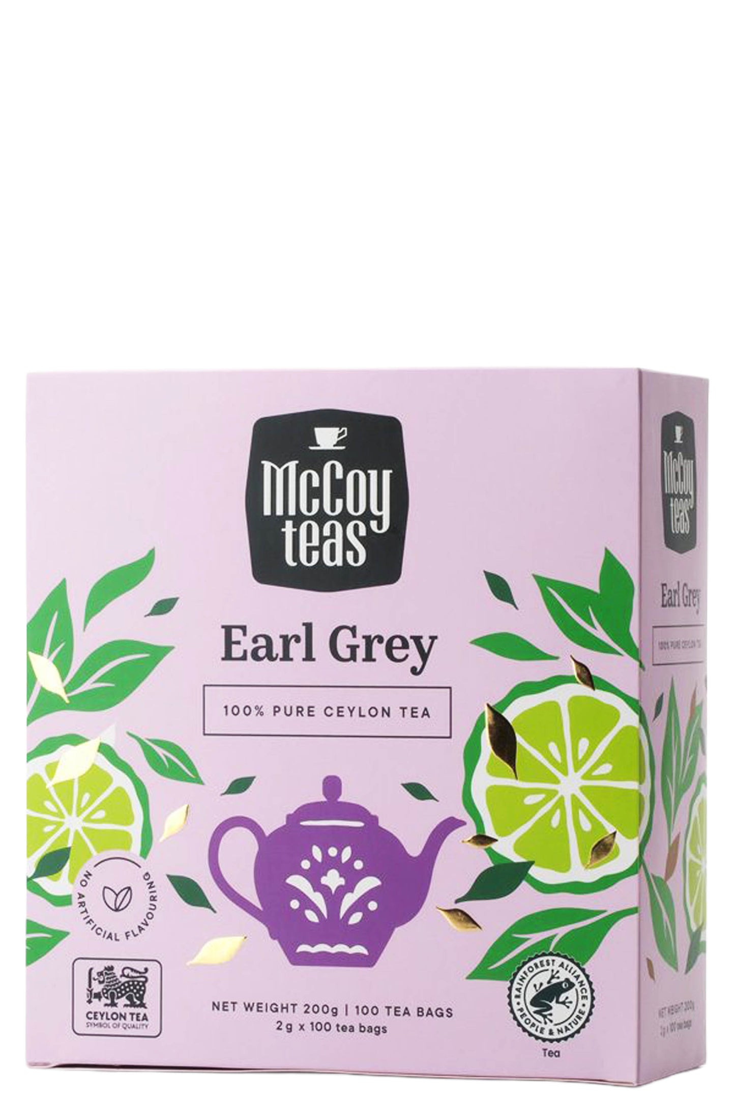 Mccoy Classic Aromatic Earl Grey Tea Pure Ceylon Bergamot 100 Teabags